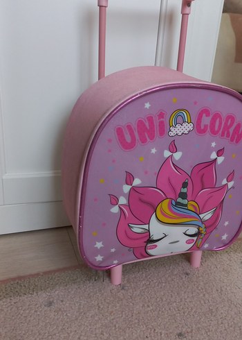 Pembe Unicorn Çocuk Okul Çantası - Görsel 2