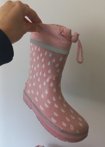 Kız Çocuk Pembe Desenli Yağmur Çizmesi - Görsel 4