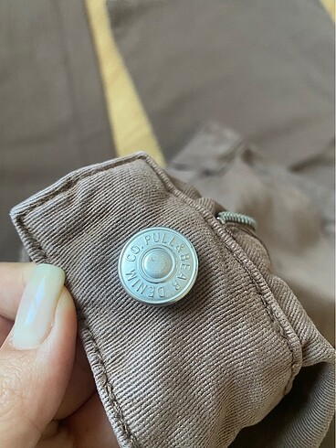 xs Beden kahverengi Renk Pull&bear kargo pantolon