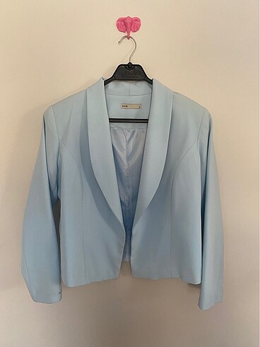 Bebek mavisi Blazer ceket
