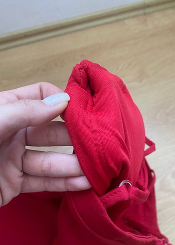 Kırmızı İnce Askılı Elbise - Görsel 4