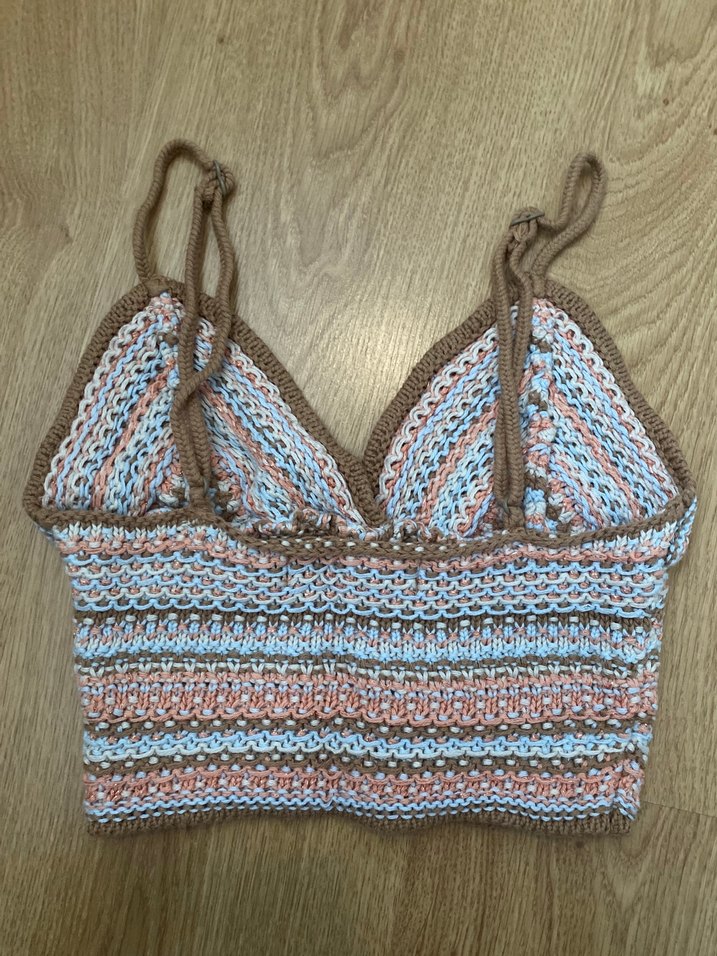 Bohem Tarz Mini Örme Kadın Büstiyer - Görsel 3