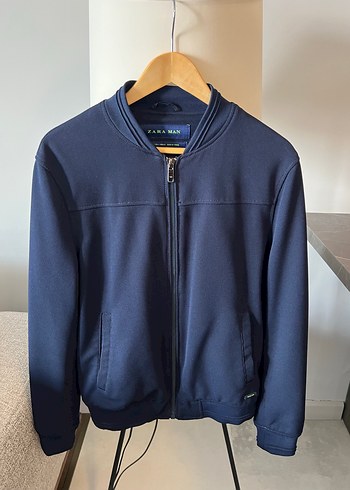 Erkek Lacivert Fermuarlı Sweatshirt - Görsel 5