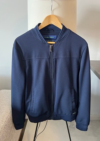 Erkek Lacivert Fermuarlı Sweatshirt - Görsel 2