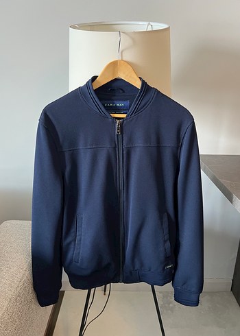 Erkek Lacivert Fermuarlı Sweatshirt - Görsel 3