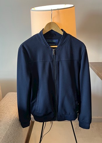 Erkek Lacivert Fermuarlı Sweatshirt - Görsel 7