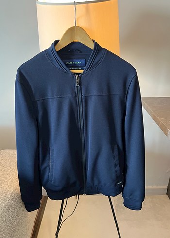 Erkek Lacivert Fermuarlı Sweatshirt - Görsel 4