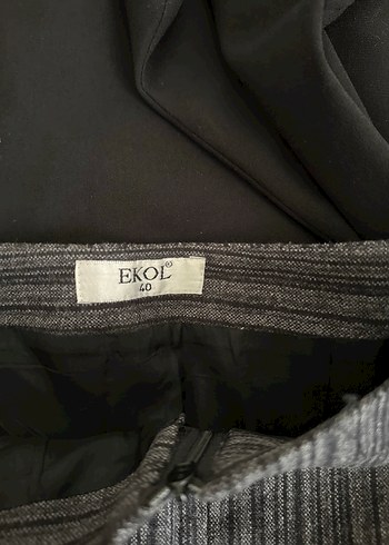 Gri Piliseli Midi Hamile Eteği - Görsel 11