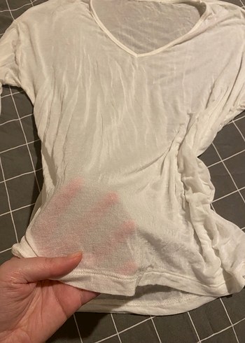 V Yaka transparan üst - Görsel 2