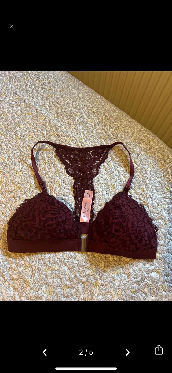 Hunkemöller Bordo Dantelli bralet - Görsel 2