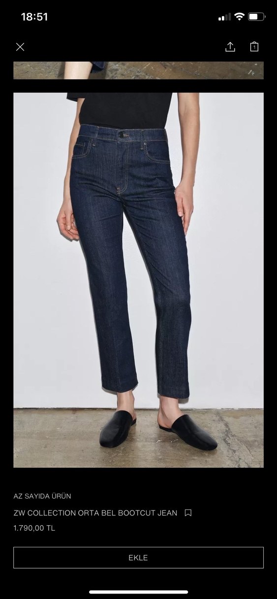 zara bootcut jeans - Görsel 2