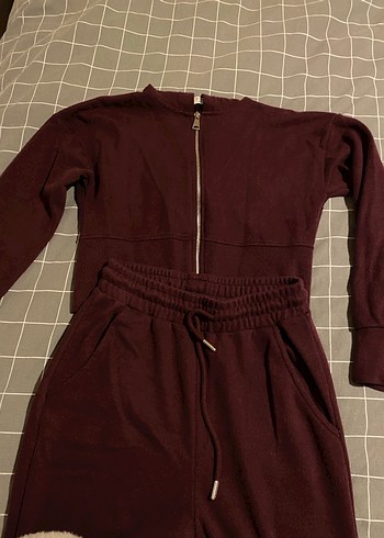 Bordo  Kadın Eşofman Takımı - Görsel 3