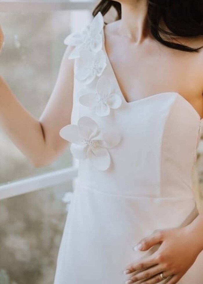 Mezuniyet/ Dış çekim Beyaz Elbise - Görsel 2