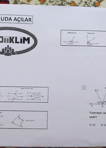 Geometri soru Bankası +Matematik deneme