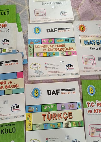  Beden 8. Sınıf Fen Bilimleri, Matematik, Türkçe Soru Bankası