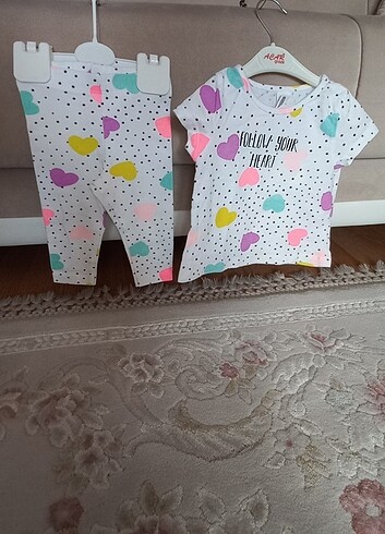 Kız bebek alt üst penye takım