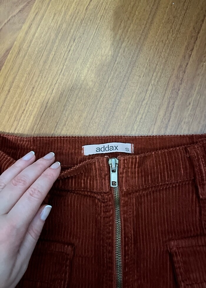 Addax kadife mini etek - Görsel 2