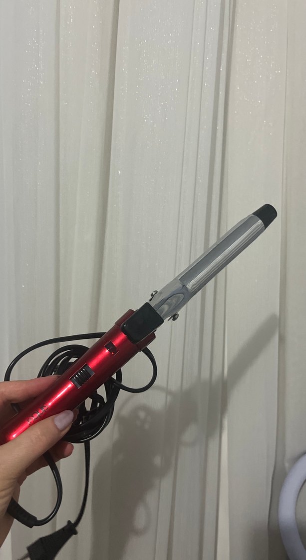 Koyu Kırmızı Saç Şekillendirici Maşa - Görsel 2