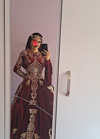 Bindallı Kınalık kaftan