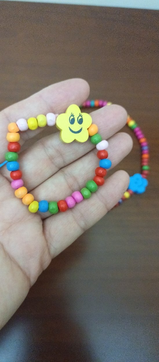 Renkli Boncuklu Çocuk Kolye ve Bileklik Seti 2 takım - Görsel 2