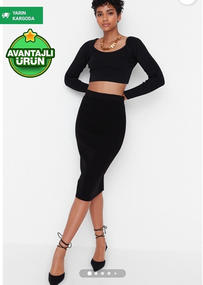 Trendyolmilla triko etek - Görsel 2