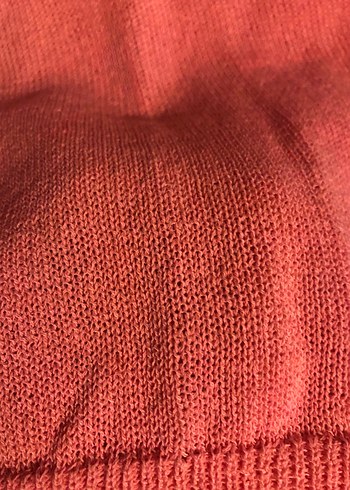 Pembe Kısa Kollu Yün Kadın Kazak - Görsel 2