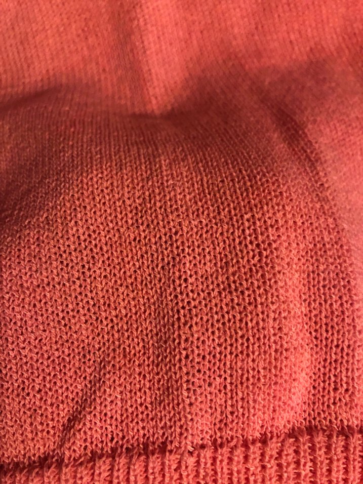 Pembe Kısa Kollu Yün Kadın Kazak - Görsel 2