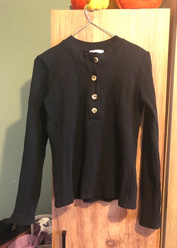 2 adet Düğmeli Siyah Uzun Kollu Kadın Kazak - Görsel 6