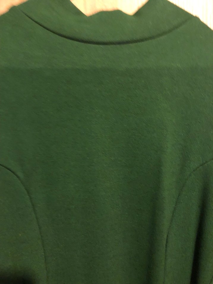 Yeşil Kemerli Midi Triko Elbise - Görsel 3