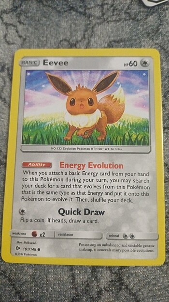 Pokemon kartı Eevee