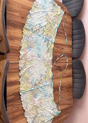 Bohem Çok Renkli Belden Dolama Pareo - Görsel 6