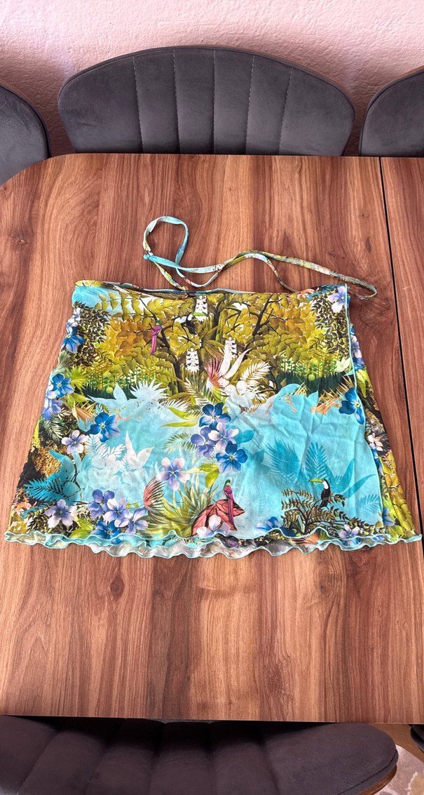 Bohem Çok Renkli Belden Dolama Pareo - Görsel 2