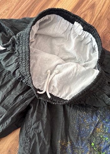 Erkek Siyah Bağlamalı Mayo Şort - Görsel 6