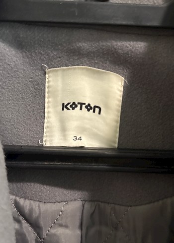 Gri Kuşaklı Kadın Kaşe Kaban - Görsel 5