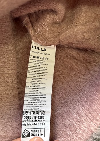 Pembe Triko Balıkçı Yaka Kadın Sakallı Kazak - Görsel 5