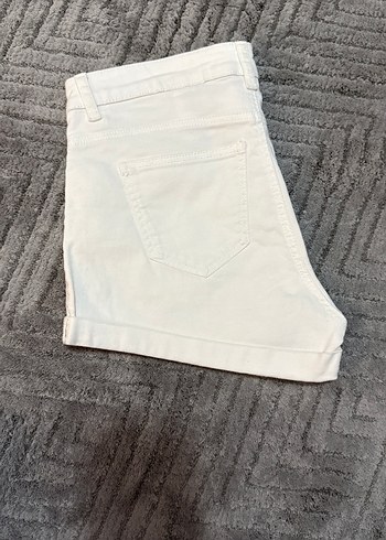 H&M Beyaz Mini Kadın Şort - Görsel 6