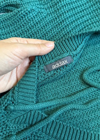 Yeşil Bohem Stil Kadın Triko Kazak - Görsel 6