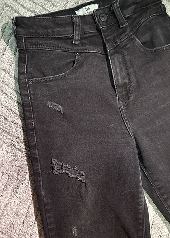 Siyah Skinny Kadın Denim Jean - Görsel 6