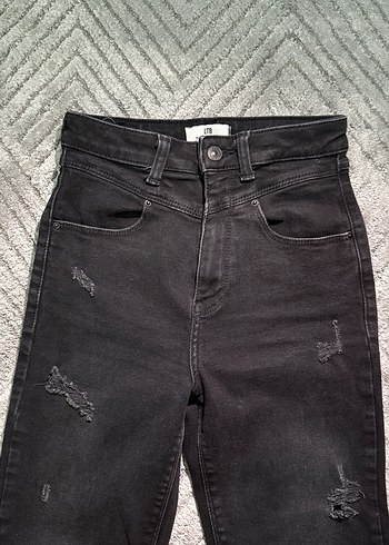 Siyah Skinny Kadın Denim Jean - Görsel 2