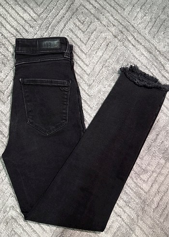Siyah Skinny Kadın Denim Jean - Görsel 8