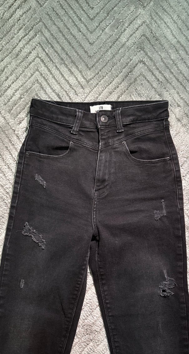 Siyah Skinny Kadın Denim Jean - Görsel 2