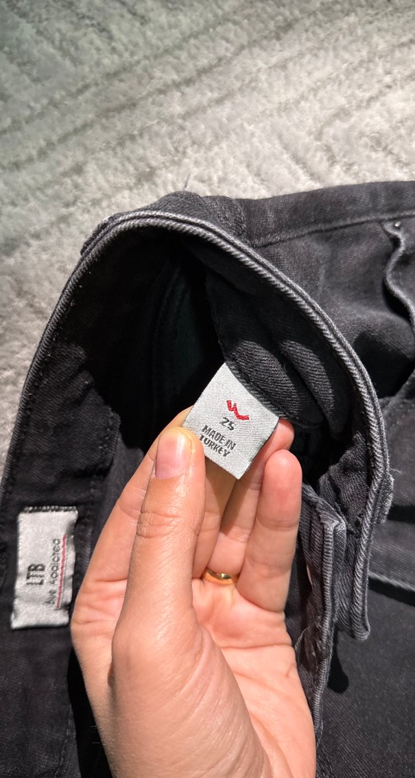 Siyah Skinny Kadın Denim Jean - Görsel 5