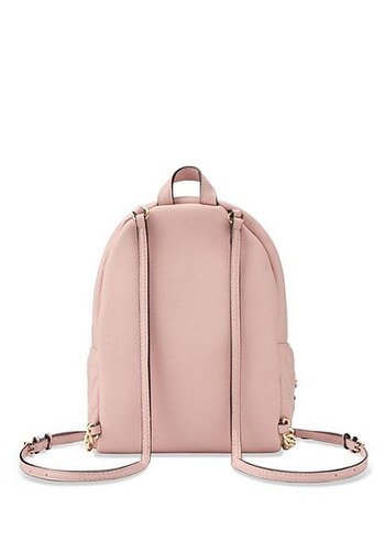 Victoria Secret Minimalist Pembe Deri Kadın Sırt Çantası - Görsel 4