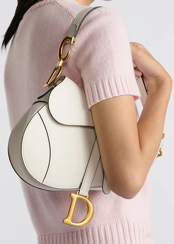 Cristian Dior Beyaz Deri Kadın Çanta - Görsel 5