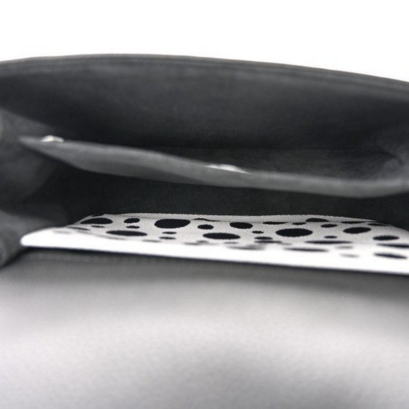 Louis Vuitton Siyah Beyaz Puantiyeli Deri Kadın Çanta - Görsel 4