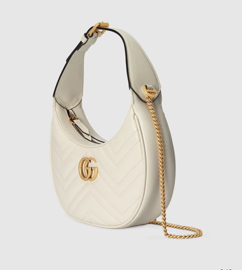 Gucci Beyaz Zincir Detaylı Deri Kadın Çanta - Görsel 2