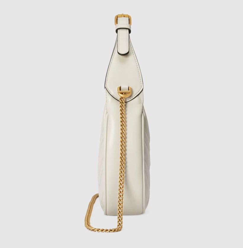 Gucci Beyaz Zincir Detaylı Deri Kadın Çanta - Görsel 4