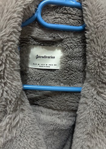 Gri Süet Kadın Kürk Detaylı Ceket - Görsel 2