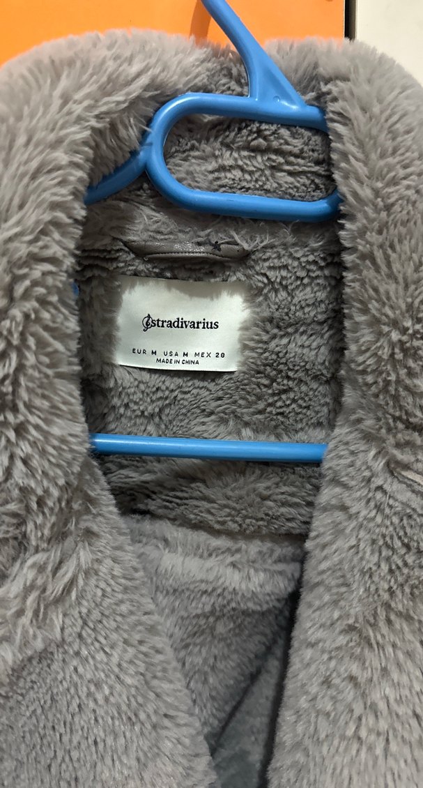 Gri Süet Kadın Kürk Detaylı Ceket - Görsel 2