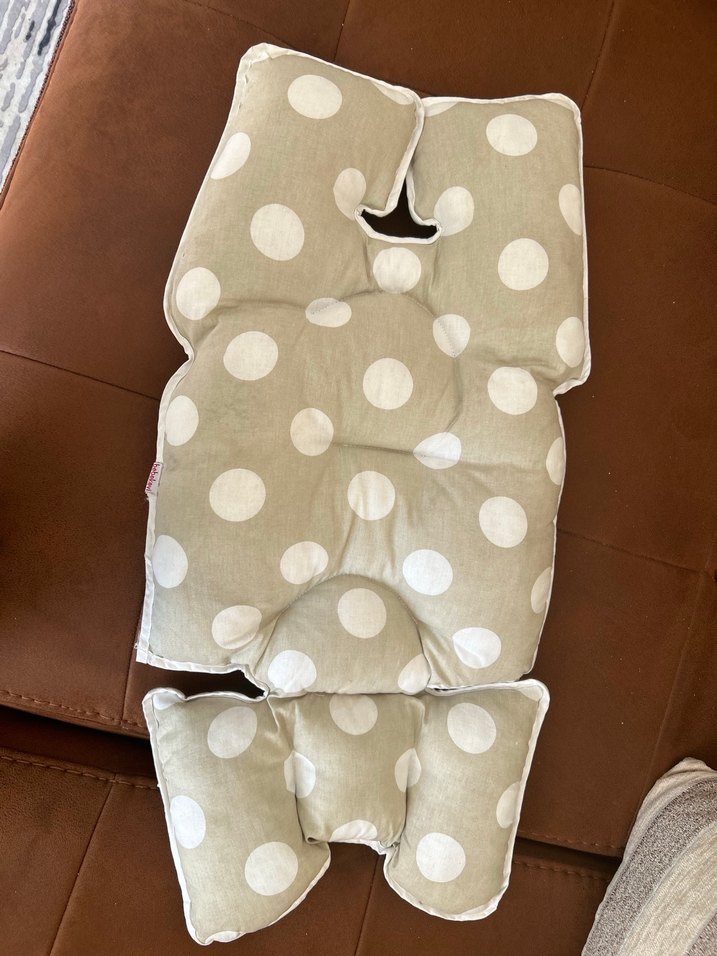 Bebek Arabası ve Puset Minderi - Gri Kahverengi - Görsel 3